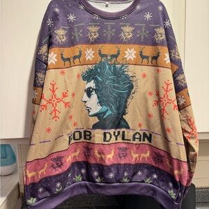 Bob Dylan Graphic Sweater - Multicolor